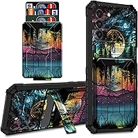 Vista 16 de Para Samsung Galaxy A03S Funda Para Teléfono Galaxy A03S Funda Billetera Con Titular De Tarjeta De Crédito Y Soporte De Doble Capa De PC Duro Funda