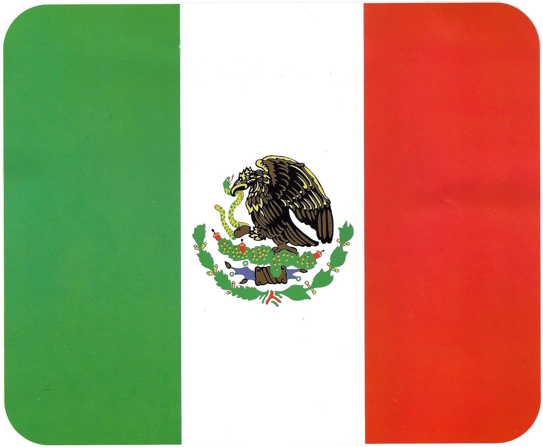 Mexico Flag â€“ Deluxe Polar Fleece Throw Blankets - Large 50 inch x 60 inch size