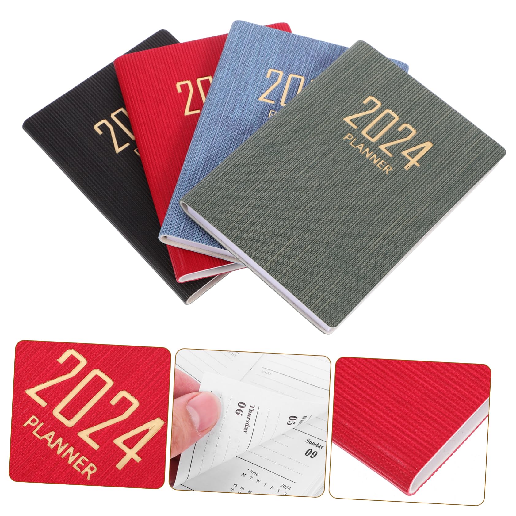 DOITOOL 5 Set Notebook Tascabili Design Elegante E Leggero Per Ufficio E Scuola Confezione Pratica Taccuini Per Pianificazione 4 Pezzi*5