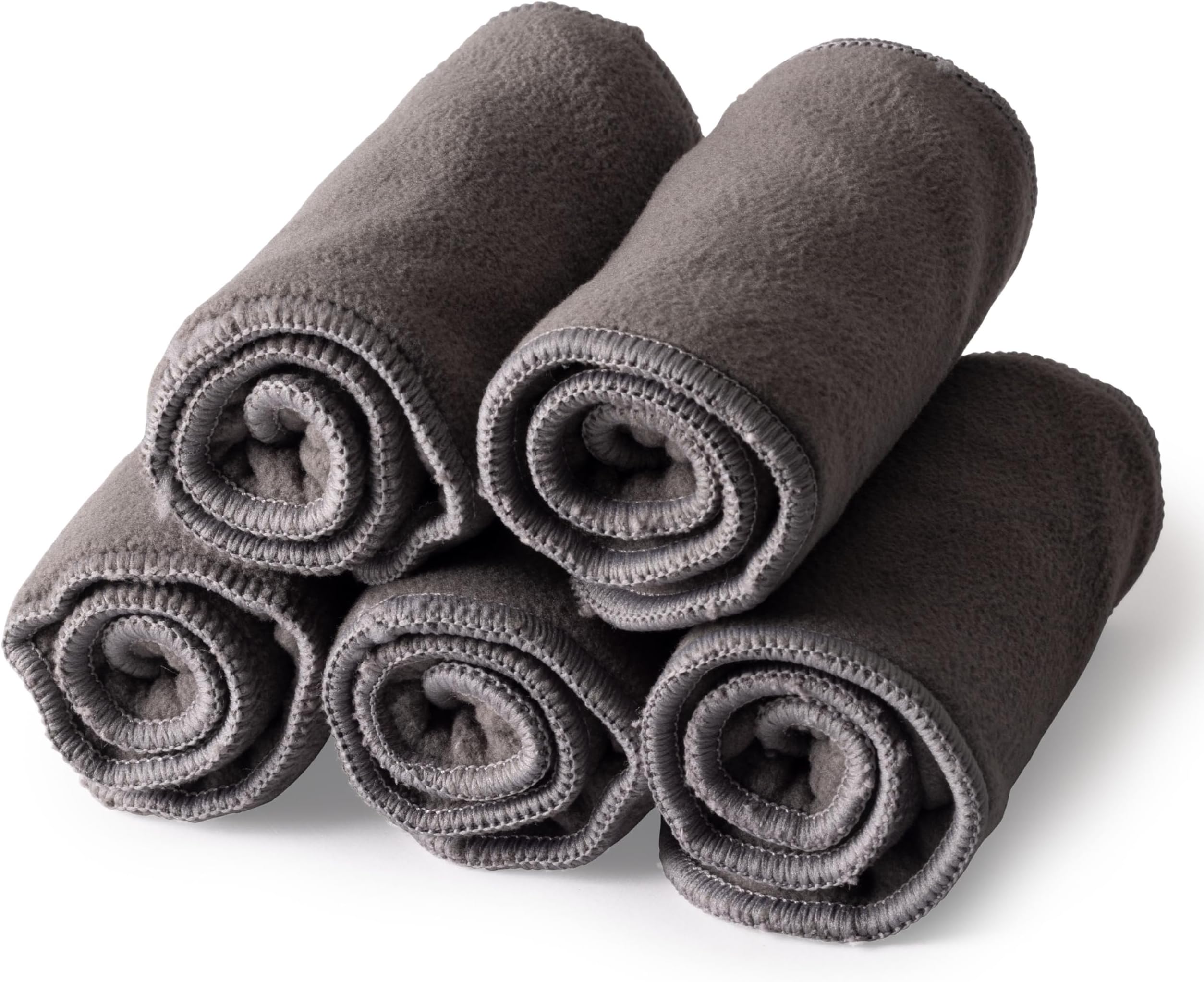 Luv Lap Reusable Diaper Inserts (Set of 5) 5 Layers Bamboo Charcoal Inserts Liners Natures Cloth Diaper Liner, Wetfree Reusable Washable Cotton Diaper Nappy Inserts for Baby Cloth Diapers