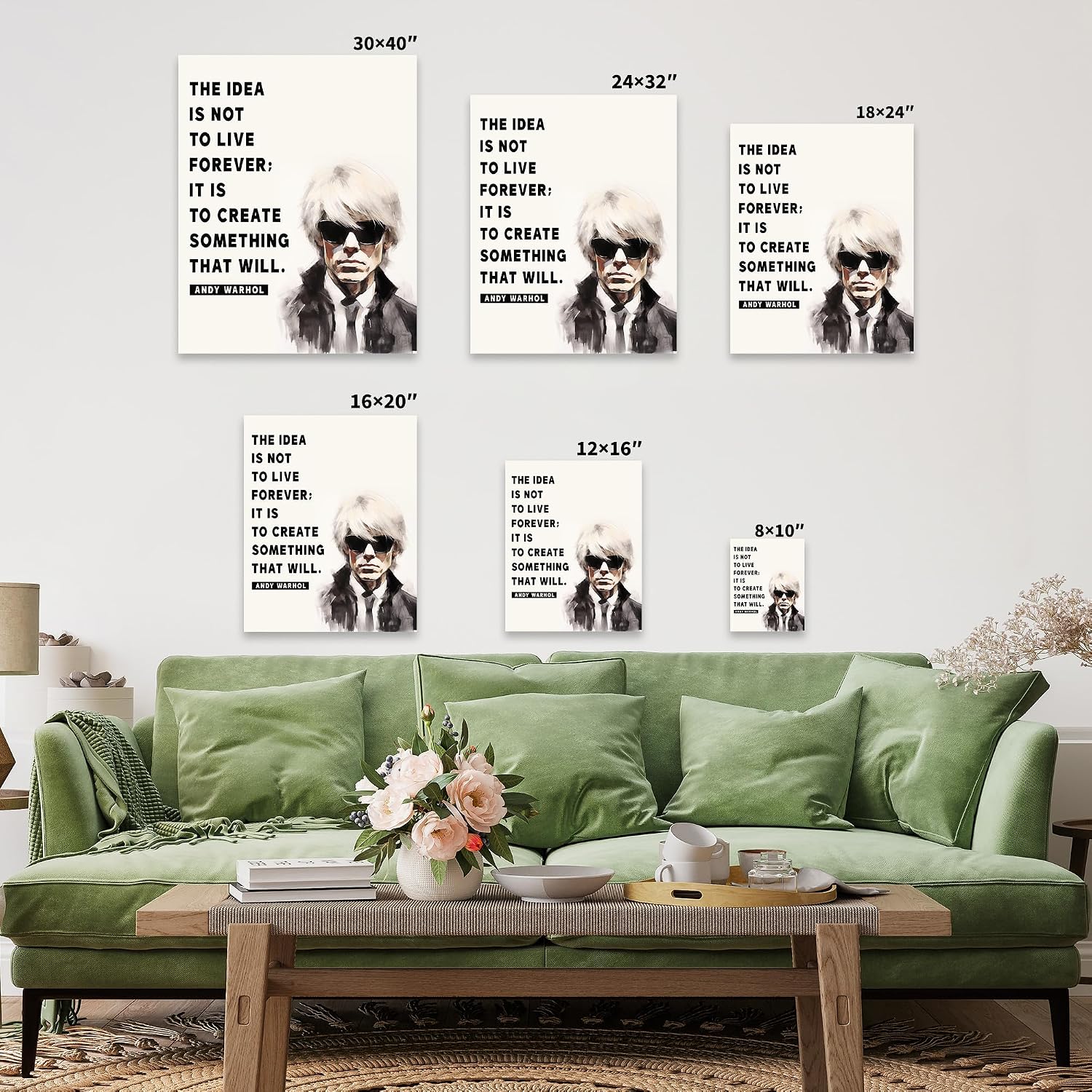 Poster Master Create Something That Will Live Forever Canvas - Motivational Print - Inspirational Quotes Art - Gift for Men & Women - Decor for Living Room or Office - 8x10 STRETCHED Canvas