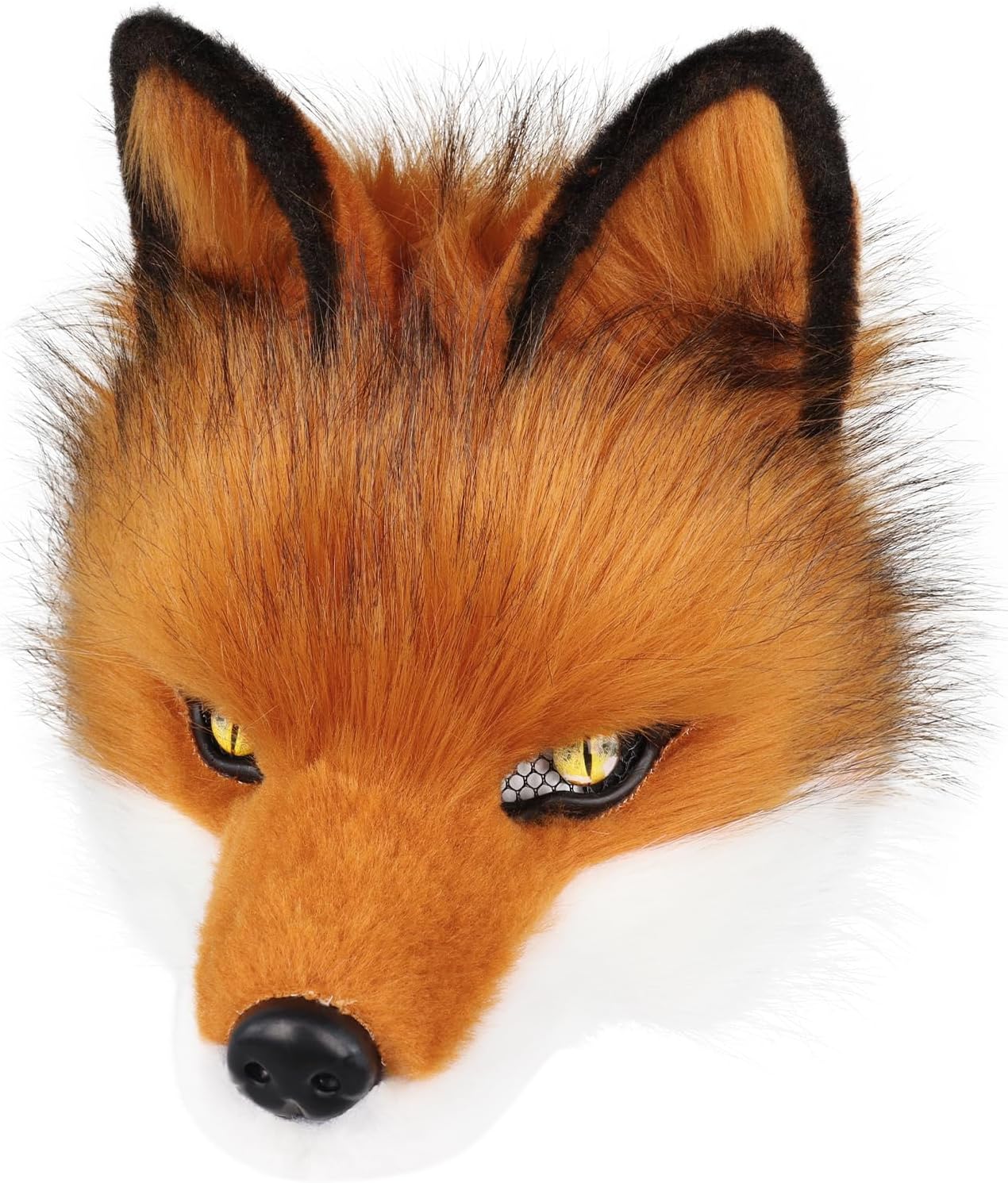 Animal Wolf Masks Half Face Faux Fur Dog Fox Werewolf Novelty Halloween Cosplay Costume Masquerade