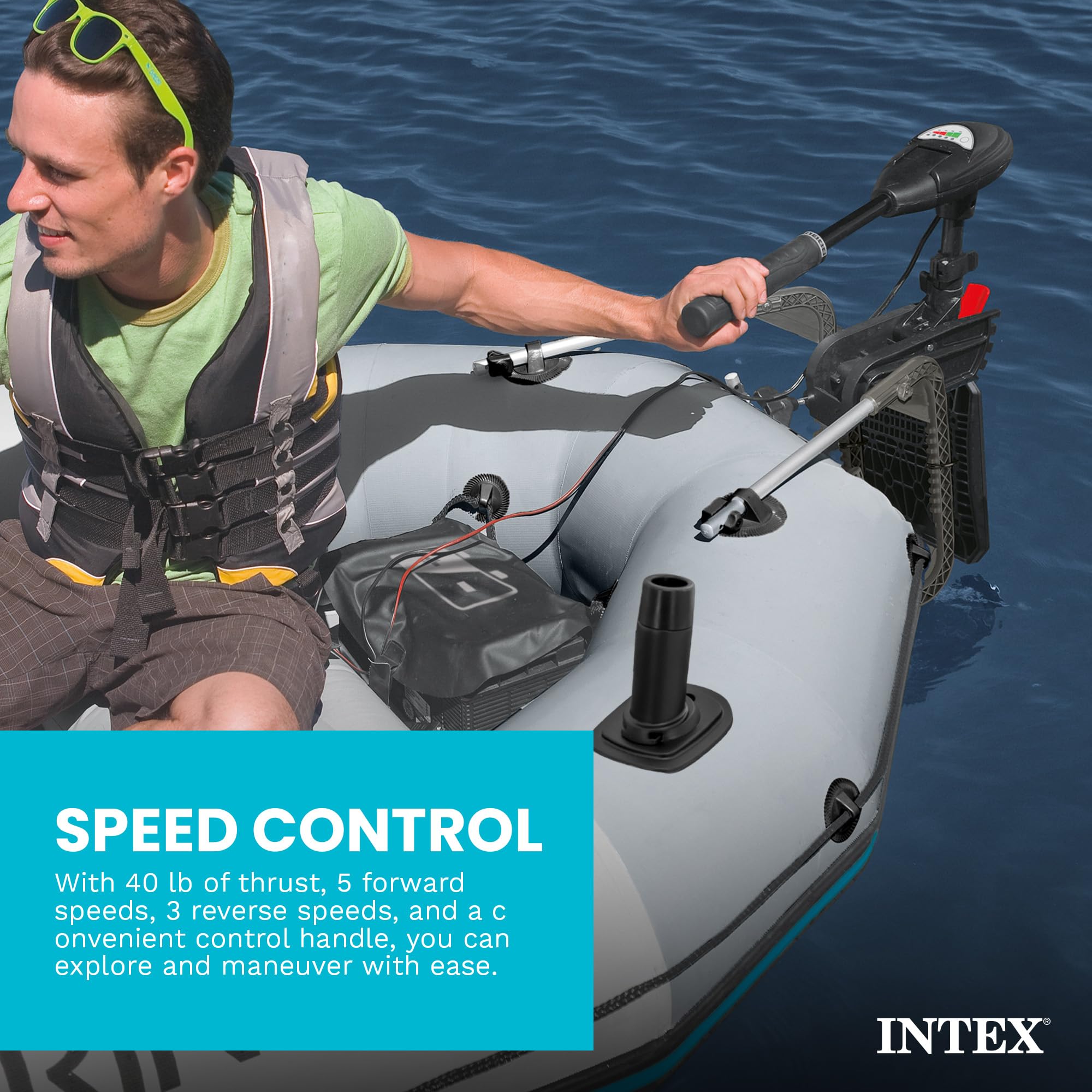 Intex Aussenbordmotor Transcom Mount Trolling 12V 68631