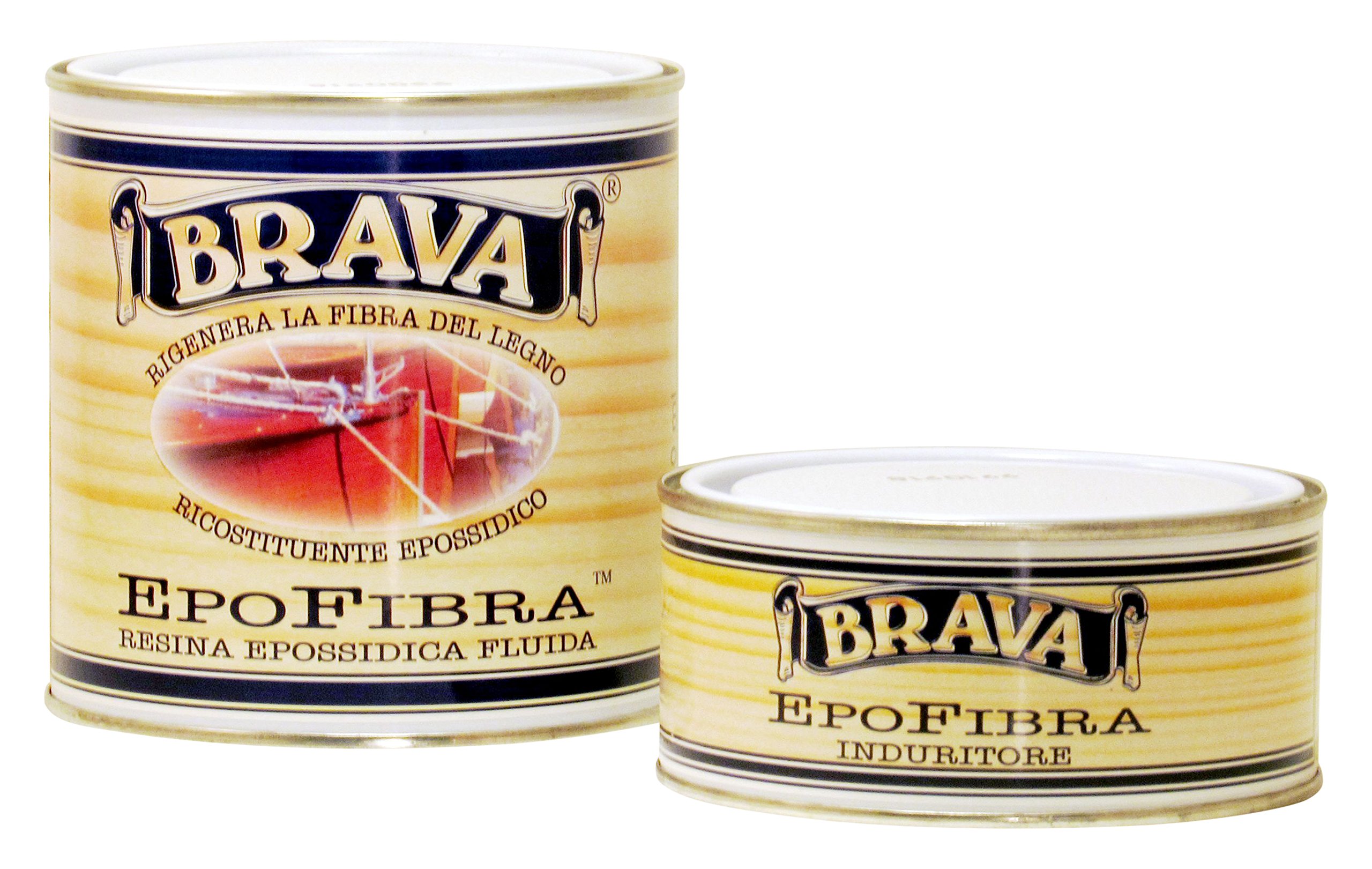 Brava Epofibra Resina Epossidica Fluida, Trasparente, 750 ml