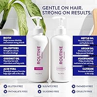 Vista 4 de Routine Wellness Anti-Thinning Shampoo and Conditioner Set for Thinning Hair - Biotin DHT Blocker Women & Men - Color Safe Shampoo for Hair Loss &