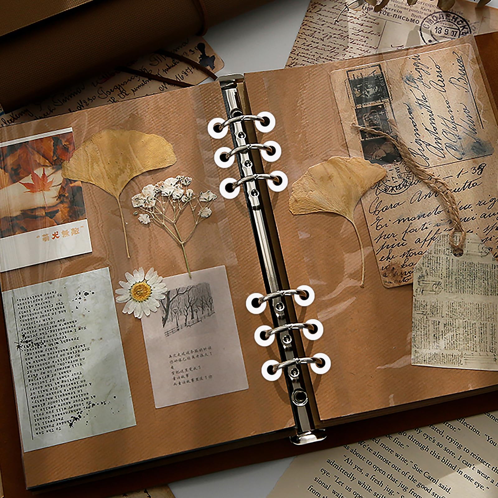 1000 Rinforzi Fori Per Fogli Autoadesivi - Salvabuchi Per Raccoglitori, Scuola E Ufficio - Foto 8