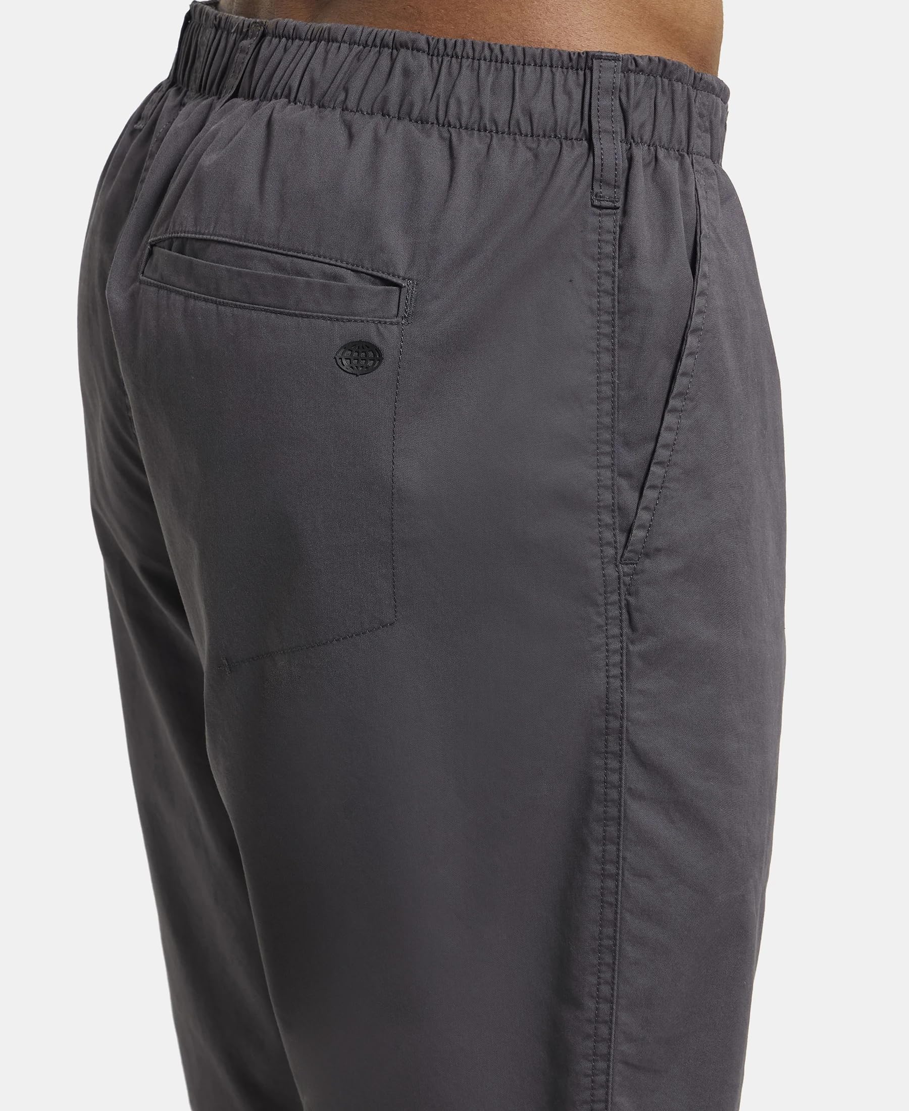 Jockey Men's Straight Fit Shorts (1203_Graphite_X-Large) 3
