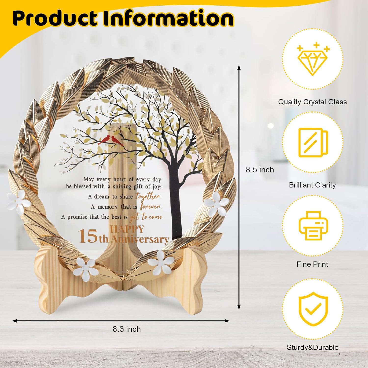 For Husband 15th Year Wedding Anniversary Shirt Gift Idea For Him