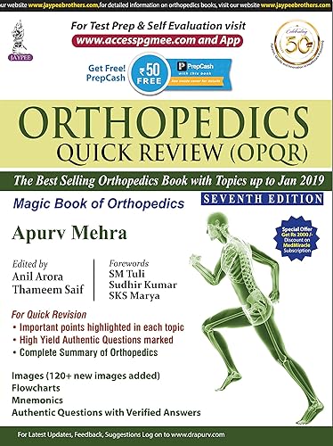 Orthopedics Quick Review (Opqr): Magic Book Of Orthopedics