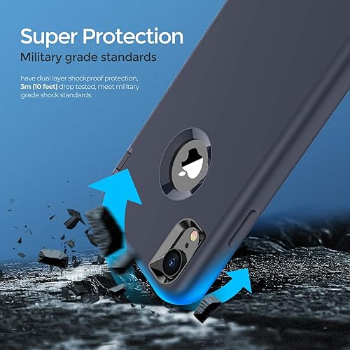 Miniatura 5 de ORIbox - Funda compatible con iPhone XS Max, acabado suave de silicona líquida exterior