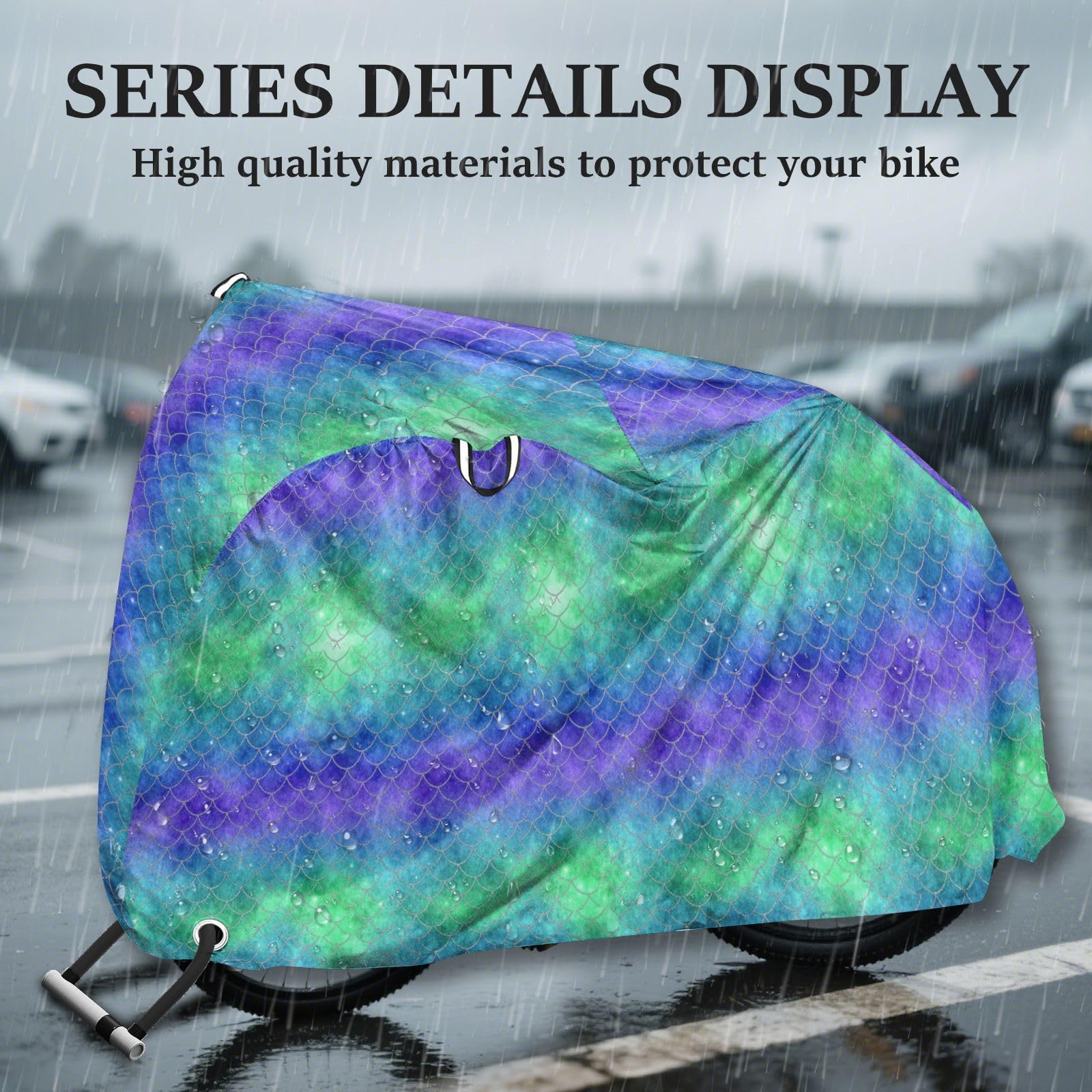Housse de vélo en polyester imperméable, isolation thermique