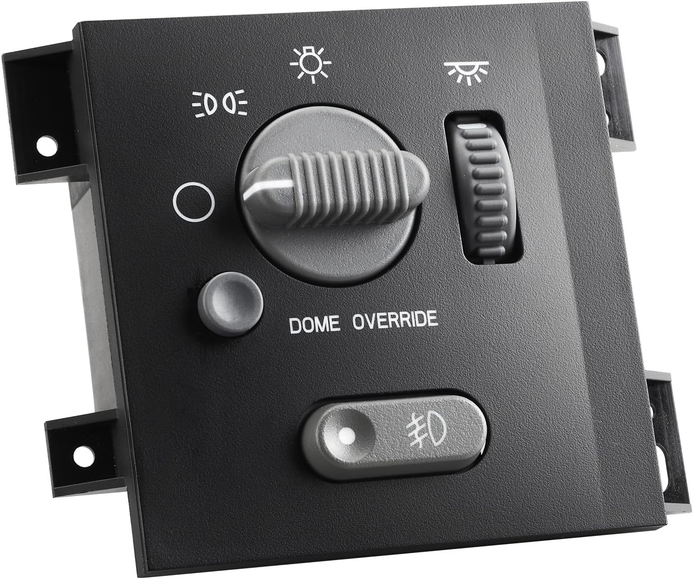 Headlight and Fog Light Switch for 1998-2004 Chevy Blazer S10 Pickup, 1998-2001 GMC Jimmy, 1998-2004 GMC Sonoma, 1999-2001 Oldsmobil Bravada - HeadLamp Dome Lamp Control, 15029237, 15755954