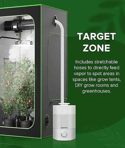 Miniatura 4 de Humidificadores de plantas sin fugas de 3L para invernadero de tienda de cultivo y sala de cultivo, llenado superior, apagado automático, con