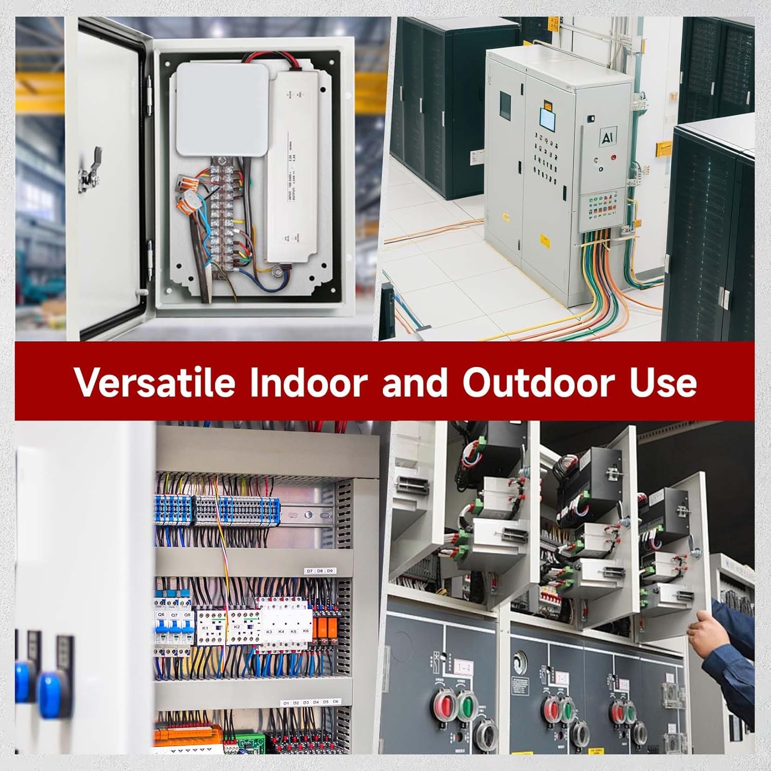 findmall Electrical Enclosure Box,12" x 8" x 6" Heavy-Duty Carbon Steel Junction Box NEMA 4X, for A Variety of Outdoor/Indoor Use