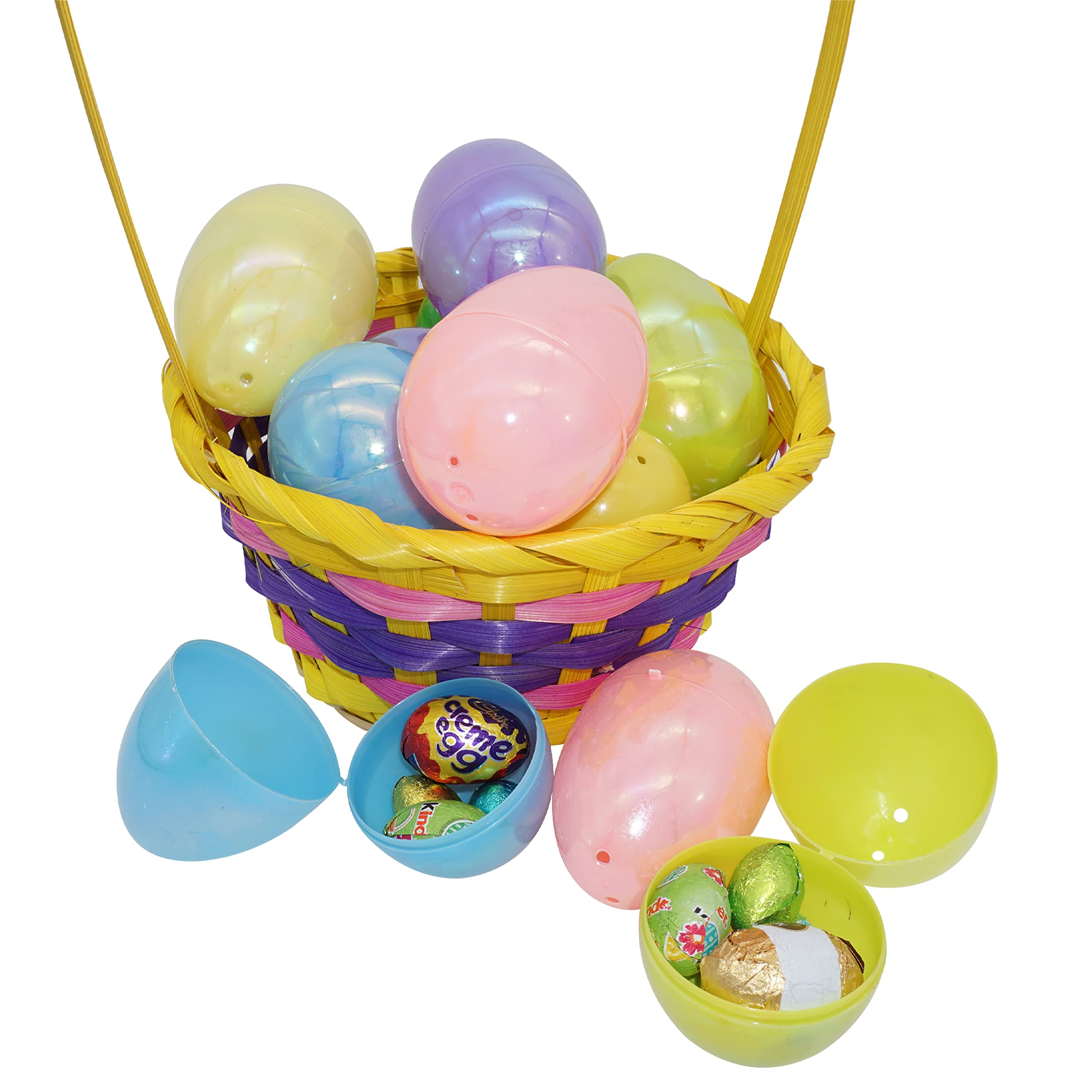 Reusable Plastic Fillable Easter Eggs - 10cm Golden Egg For Egg Hunts, Party Favors & DIY Fillable Treats (Empty, Fill With Candy Or Small Toys)