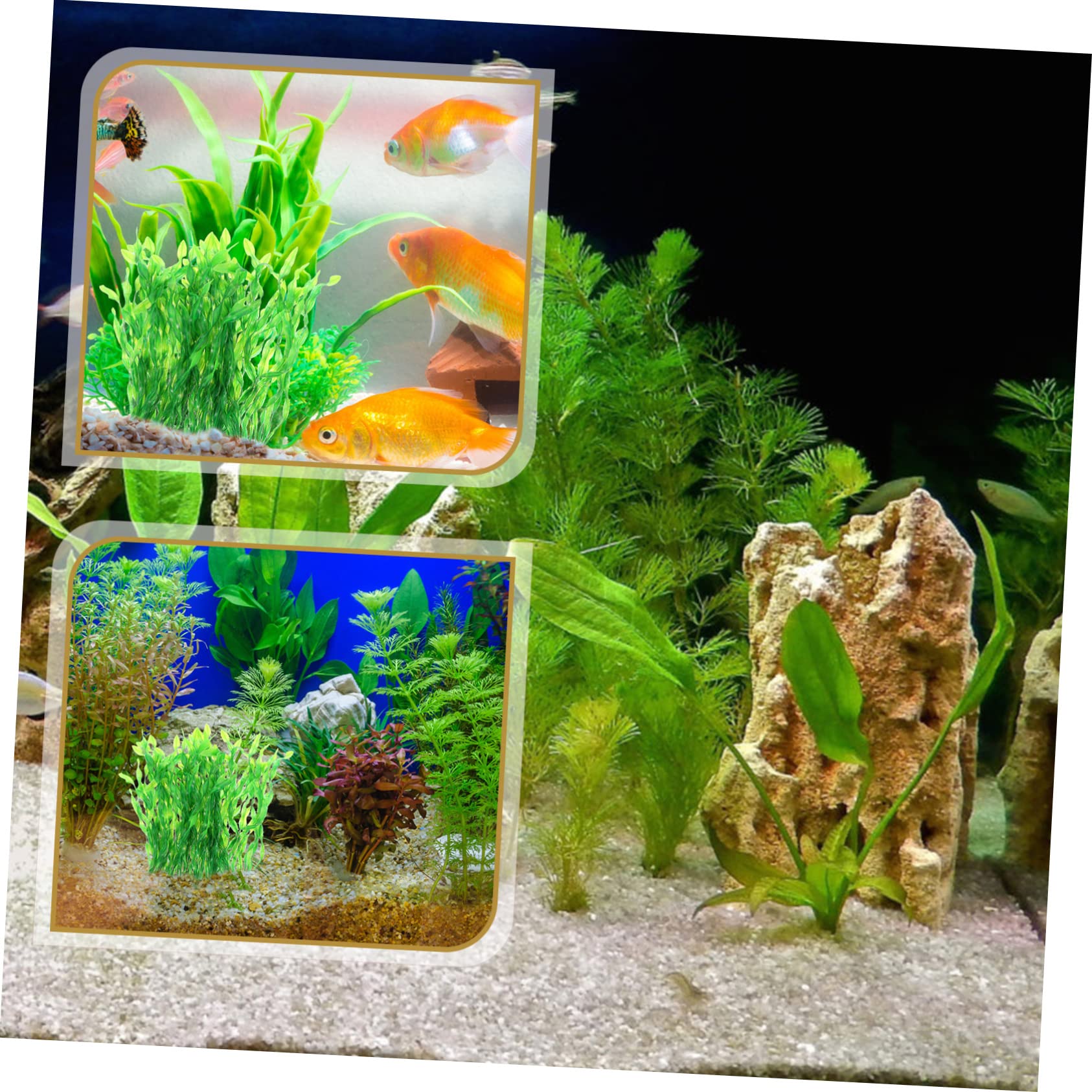 20stücke Künstliche Wasserpflanzen Für Aquarium Dekoration Simulation Von Kelpgras Und Aquarienpflanzen Für Fischbehälter Und Teiche Hochwertige Dekoration