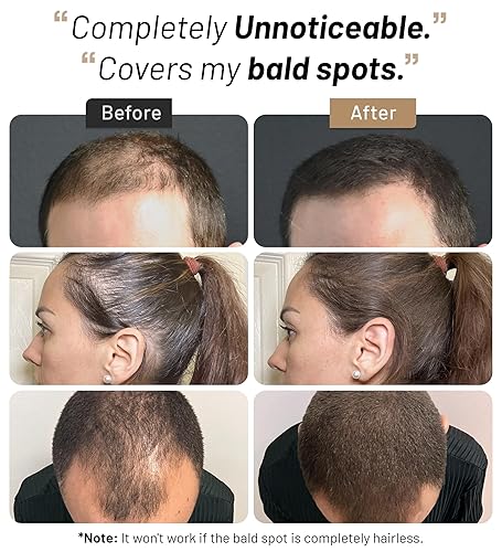 Miniatura 3 de Fibras capilares para hombres y mujeres (1.06 onzas, castaño rojo)  Rellena el cabello fino o adelgazante, al instante más grueso y de aspecto más