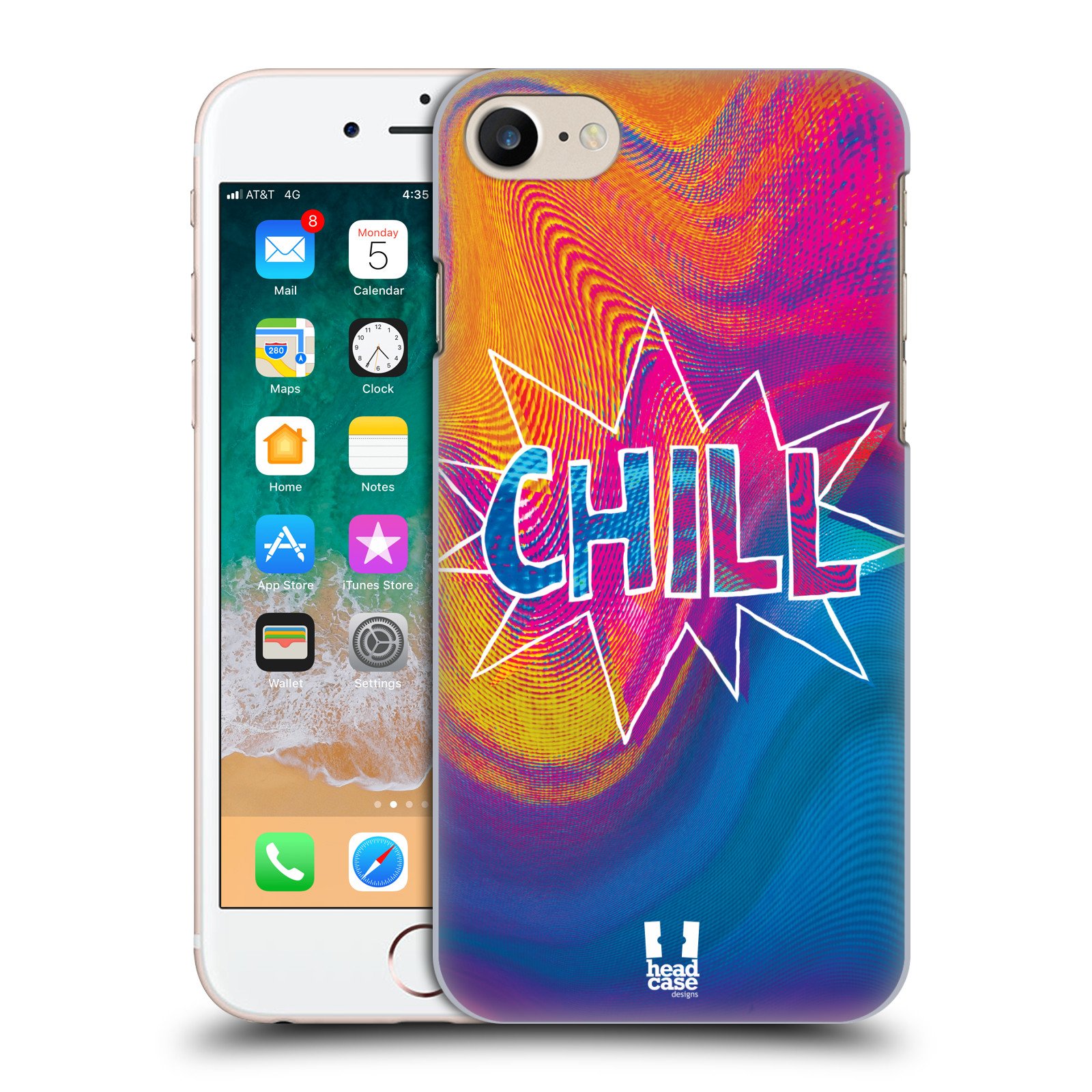 Head Case Designs Chill Holographic Overlays Hard Back Case Compatible with Apple iPhone 7/8 / SE 2020 & 2022