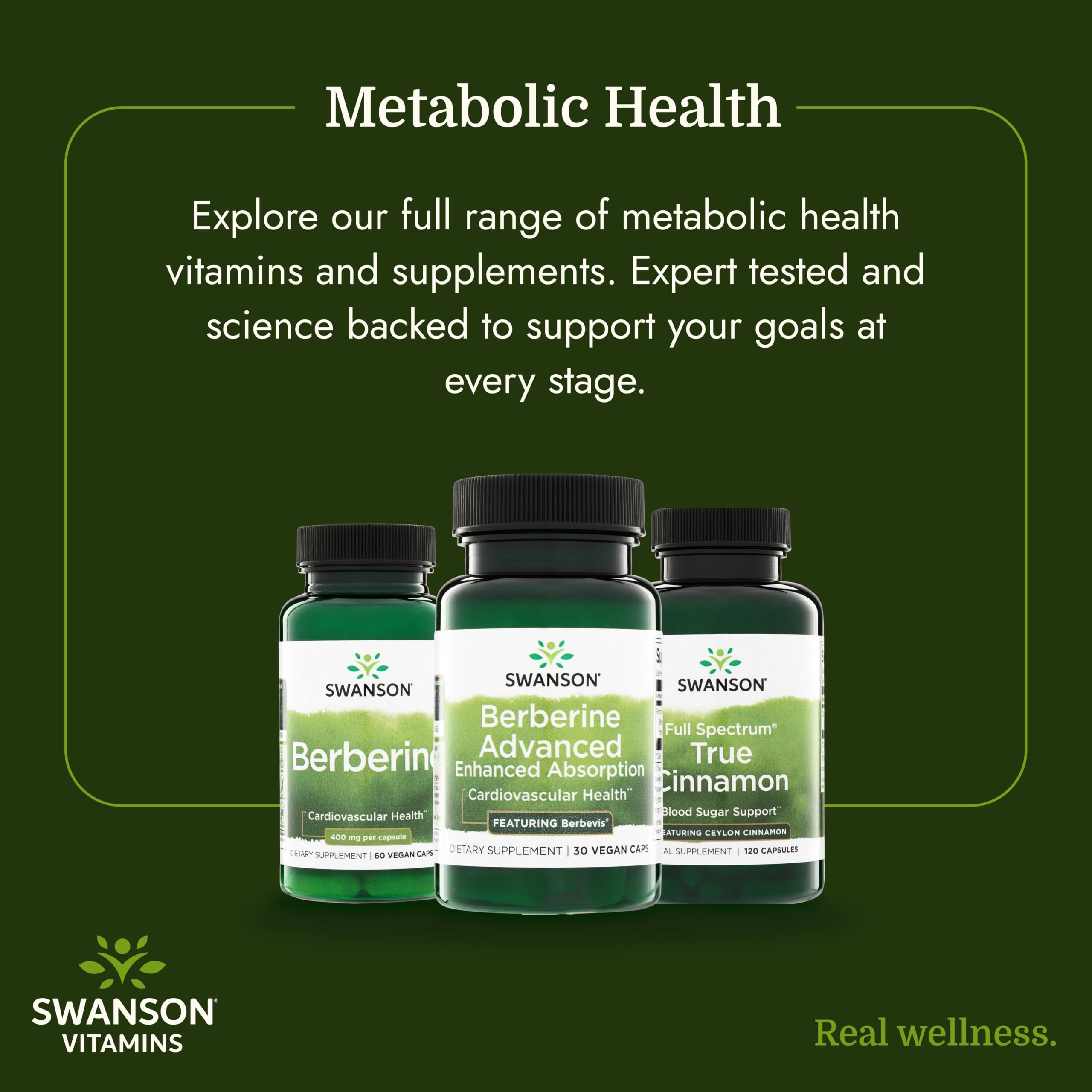 Swanson Berberine Advanced, Berbevis 550 mg, 30 Vegan Capsules — Amazon image 6