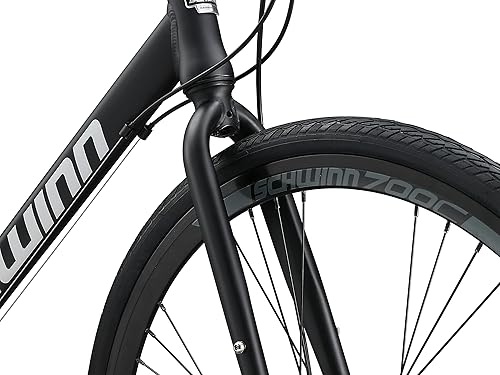 Miniatura 5 de Schwinn Volare - Bicicleta deportiva híbrida de carretera, hombres y mujeres, marcos de aluminio, ruedas de 700c, opciones de barra de mango plano y