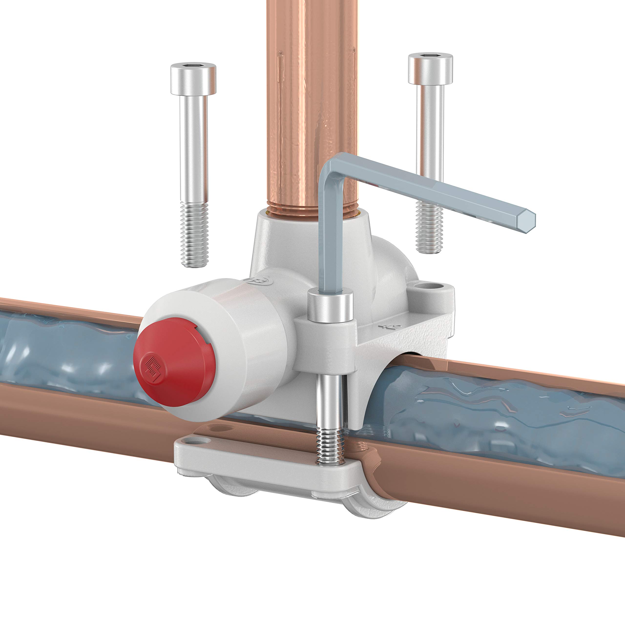 Flamco T-plus in ottone 22 x G½ ”M crea rapidamente un perfetto branche nel sistema operativo 90522