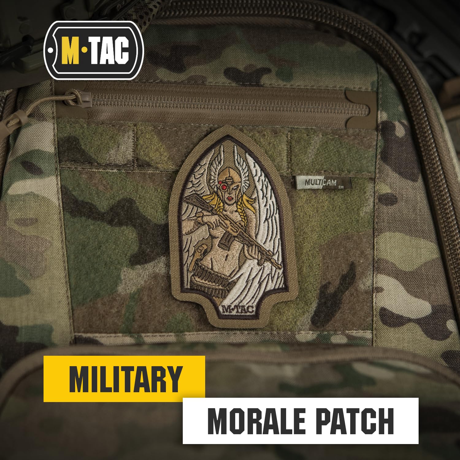 M-Tac Morale Patch Valkyrie – 3D PVC Patch, 11x6,5 Cm, Mit Klettrückseite Für Taktische Ausrüstung