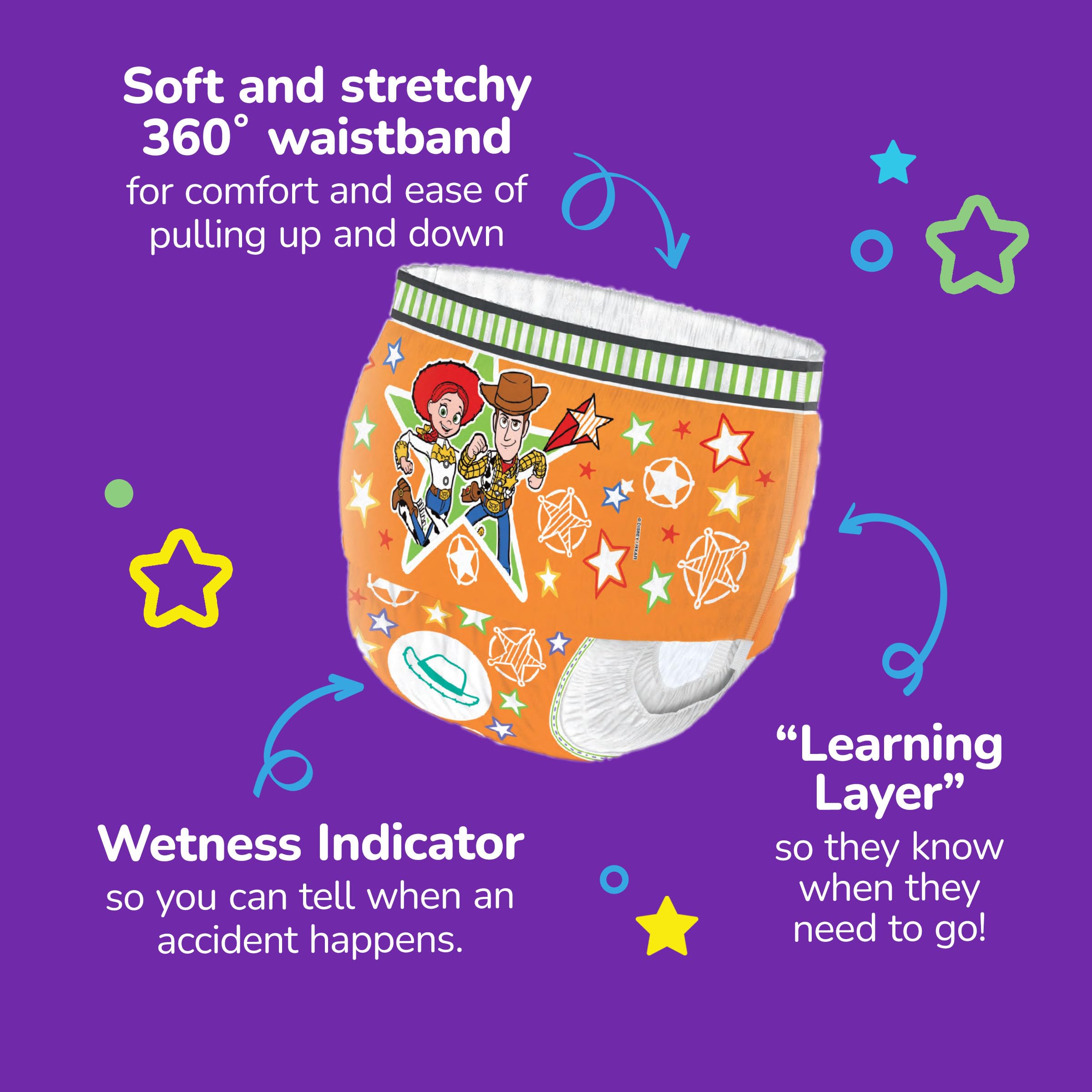 Huggies Pull-Ups Unisex Spodnie treningowe na co dzień, rozmiar 6, spodnie 20