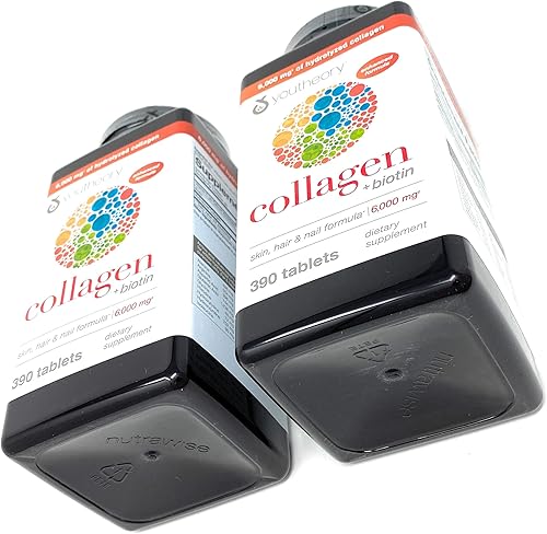 Miniatura 6 de youtheory Colágeno Fórmula avanzada 1, 2 y 3, xj4uv 2 paquetes (390 comprimidos)