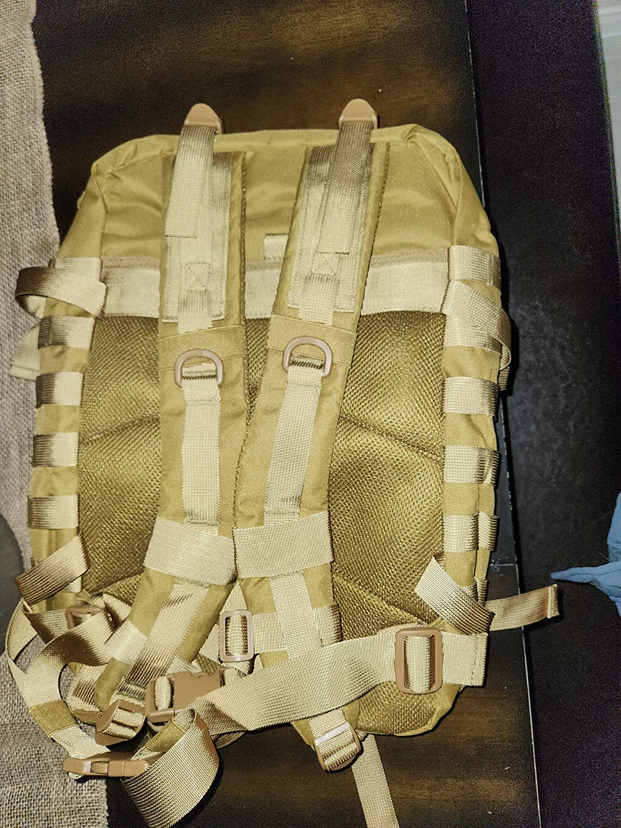 ZAINI TATTICI MILITARI QT&QY da uomo esercito molle 45l bandiera