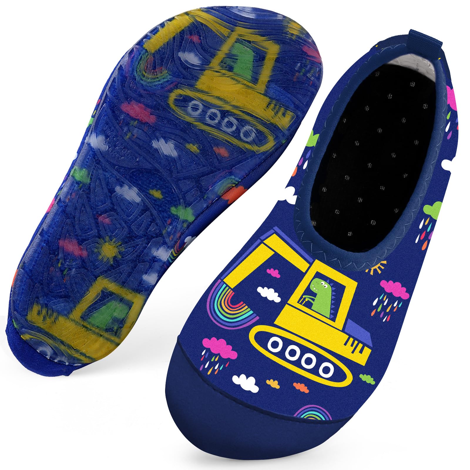 WateLves Kinder Badeschuhe Schwimmschuhe Wasserschuhe Jungen Mädchen Baby Strandschuhe Aquaschuhe Schnell Trocknend für Beach Pool