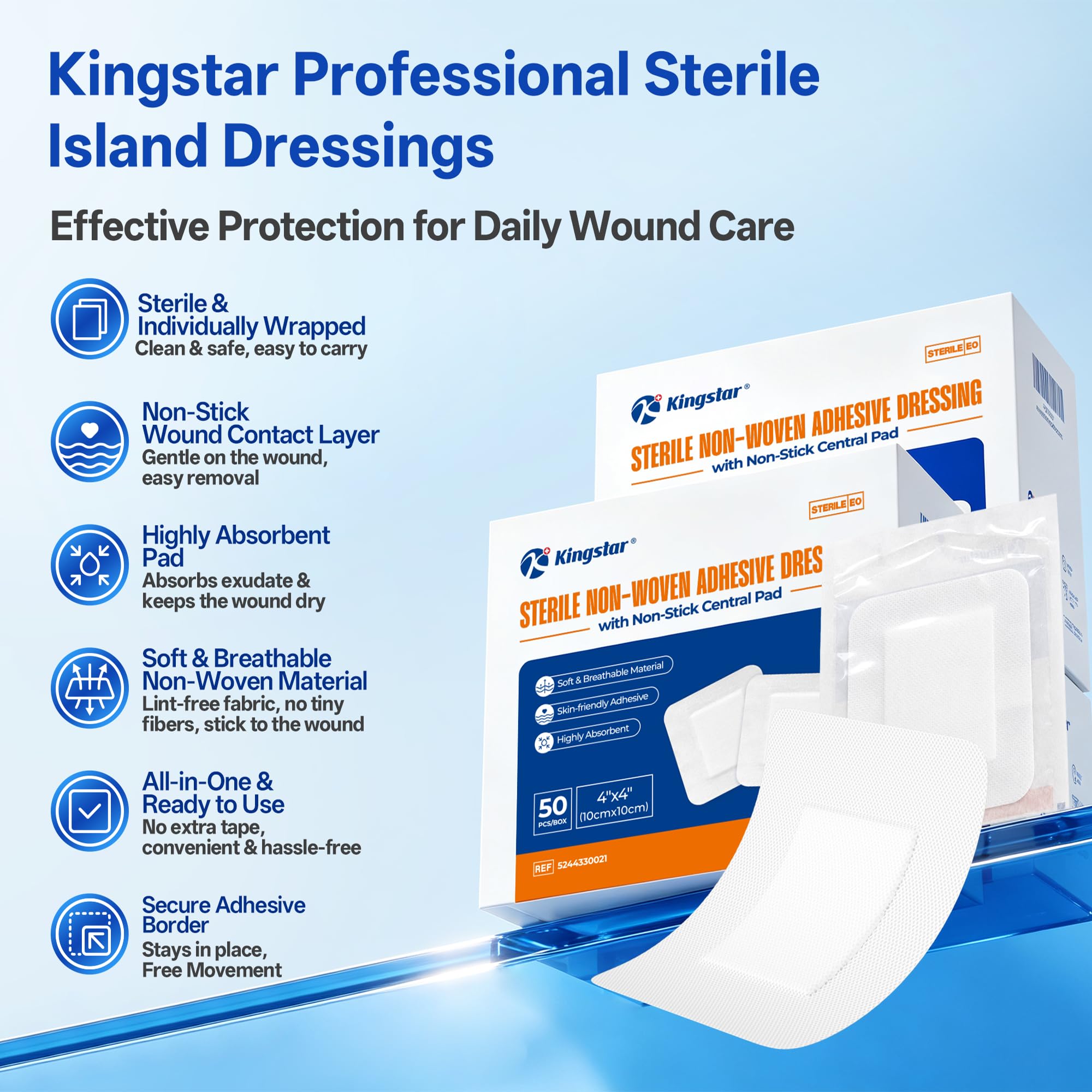 Sterile Gauze Dressings - 50 Count -2 Sterile Gauze Dressings - 50 Count -2