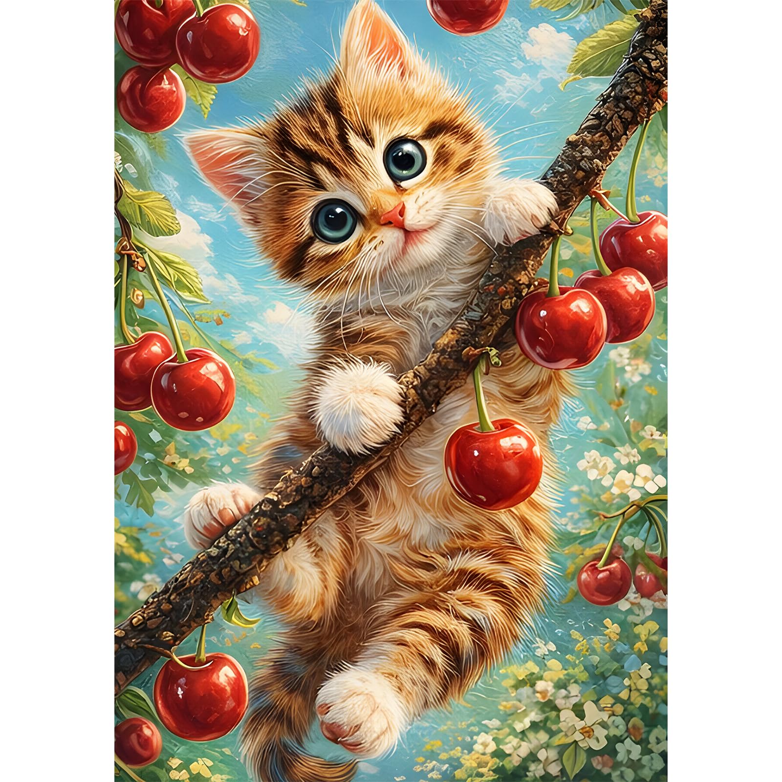 NEWENMO Adorable Cat Diamond Painting Kit Full Drill for Adult Beginners โ image 1