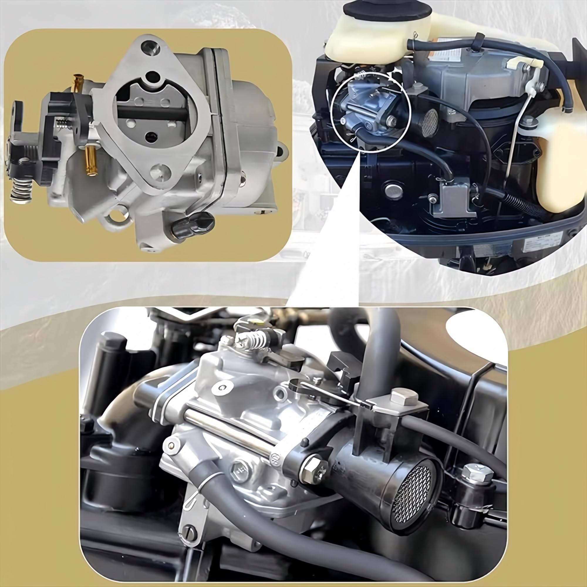 Carburatore per auto d'epoca Carburatore Motore Fuoribordo 4T 4/5HP per Nissan per Tohatsu per Mercury MF3.5 MFS4 MFS5 NFS4 4 Tempi