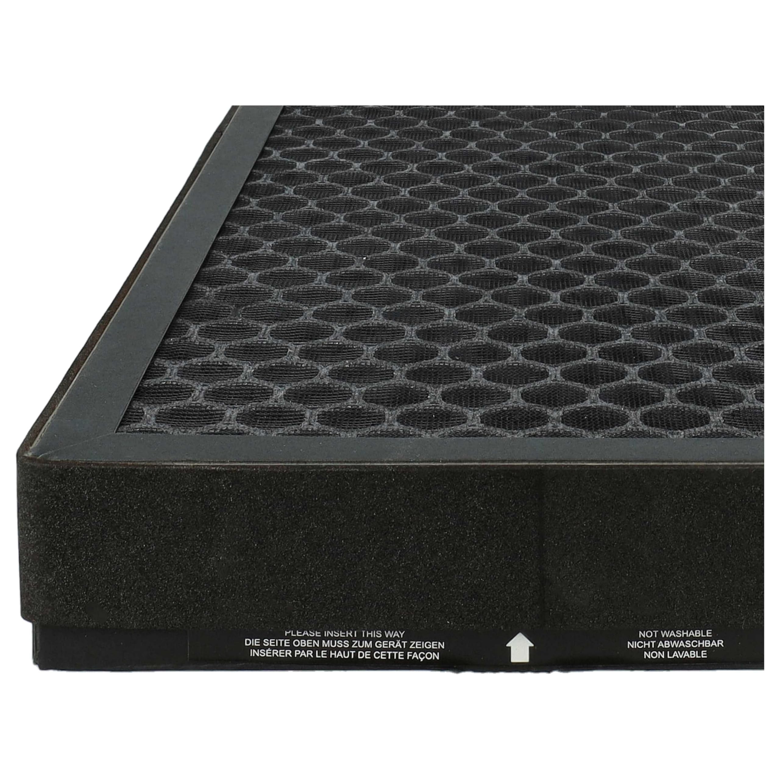 vhbw 4 x filtr z węglem aktywnym kompatybilny z Braun Scan & Clean BFD104BE | Scan & Clean BFD104BE2 oczyszczacz powietrza – filtr powietrza, czarny