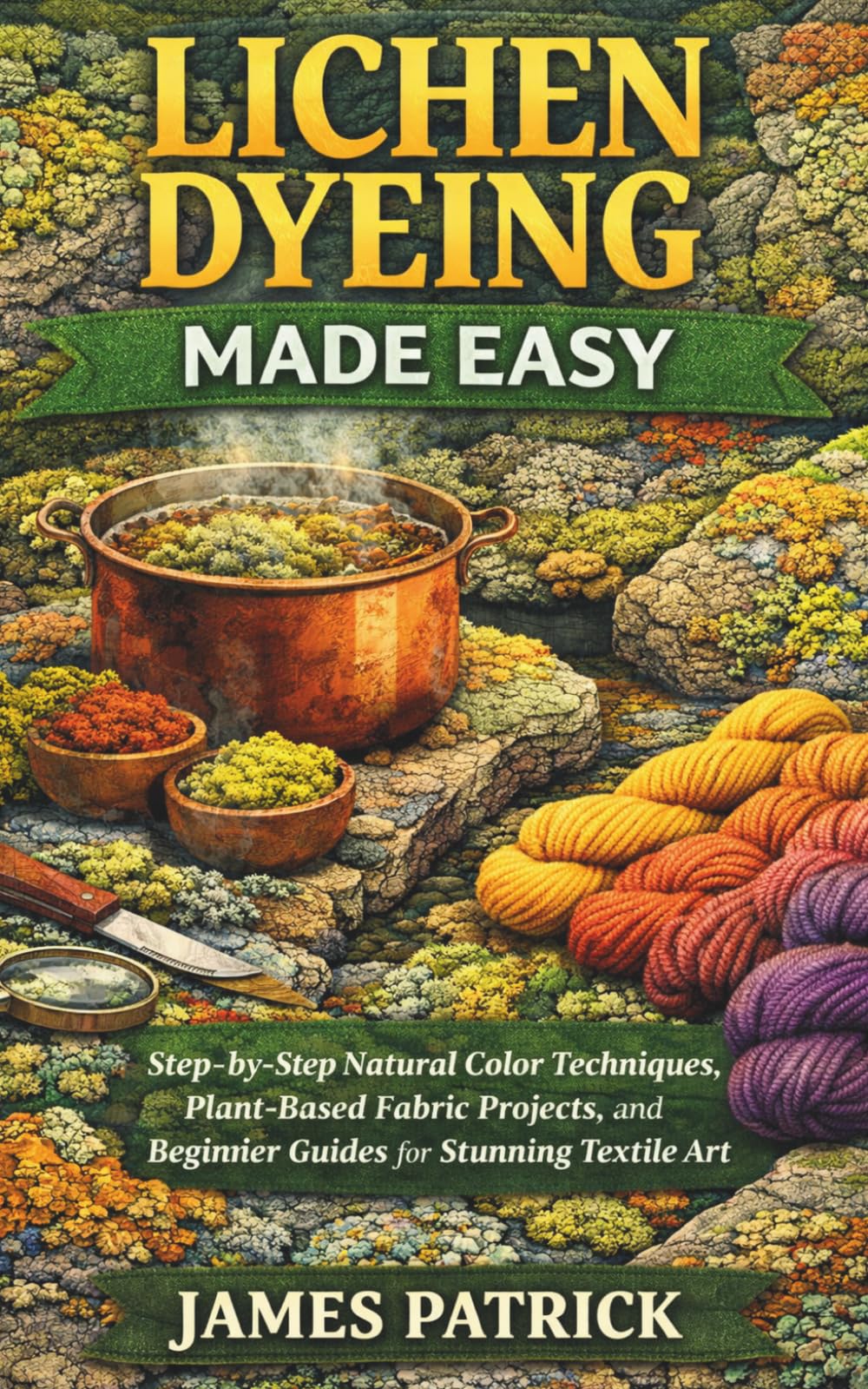 LICHEN DYEING MADE EASY: Step-by-Step Natural Color Techniques, Plant-Based Fabric Projects, and Beginner Guides for Stunning Textile Art