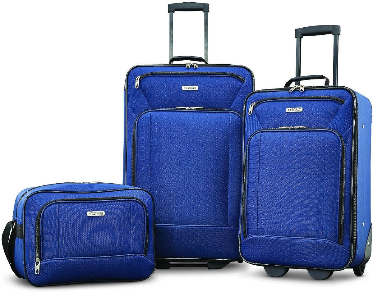 Equipaje vertical Fieldbrook XLT Softside, azul marino, juego de 3 piezas (BB/21/25)