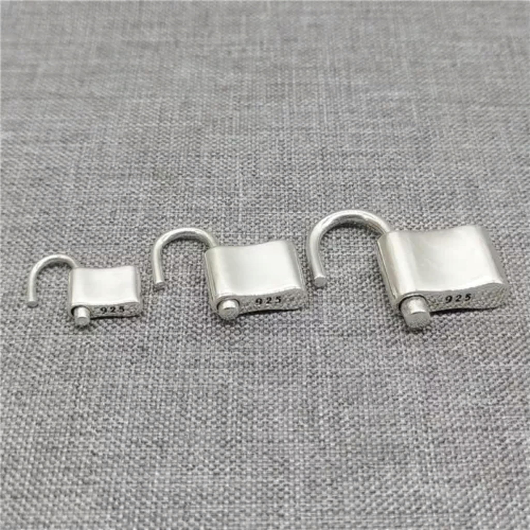 Ciondolo con Lucchetto in Argento 925 apribile - Medio (1 Pezzo)
