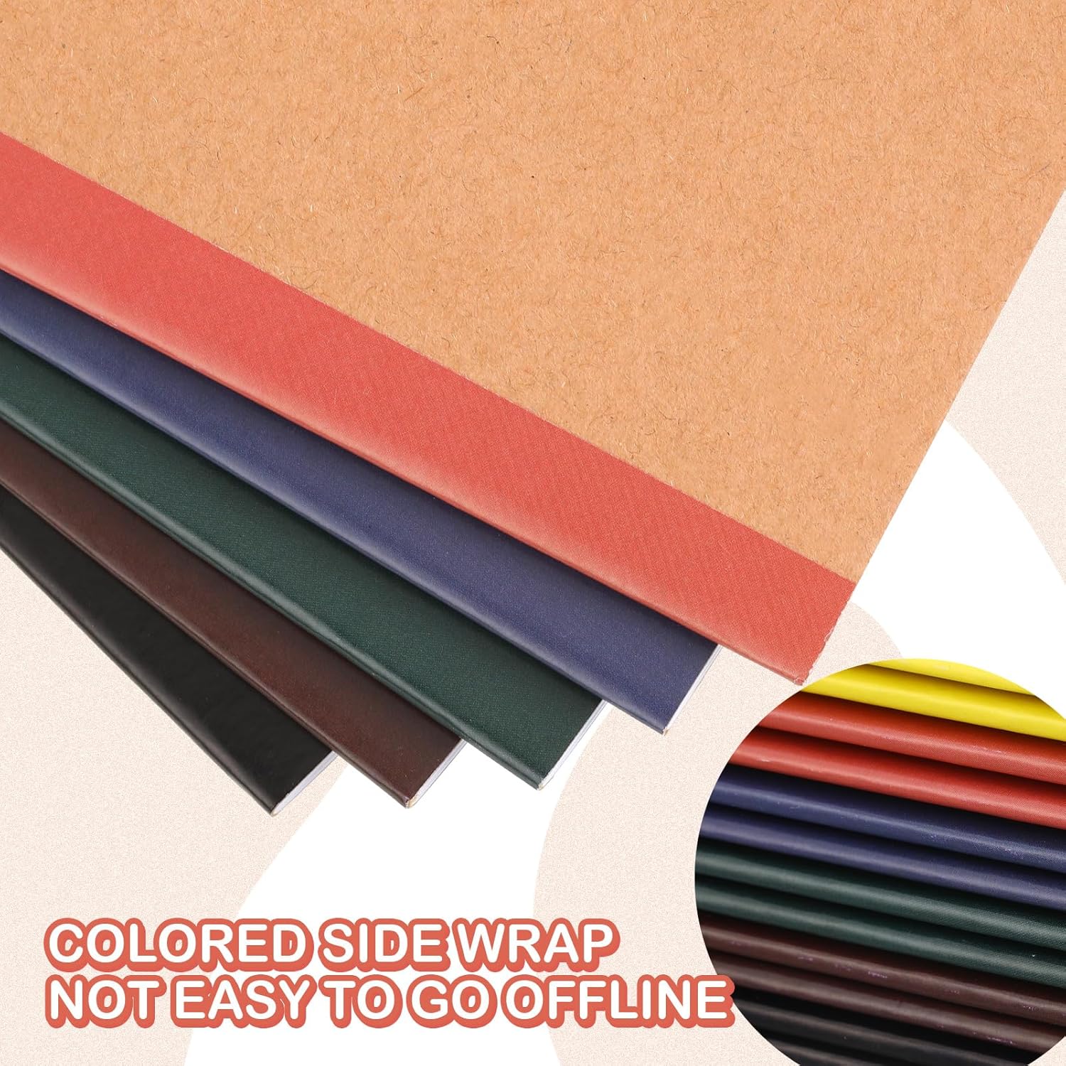 Sherr 200 Pack Kraft Small Notebooks Bulk A6 Blank Unlined Pocket Notebook Mini Kraft Paper Journals Mini Sketchbooks for Travelers Home Office School Supplies, 4 x 5.5 Inch(Jewel Tone)