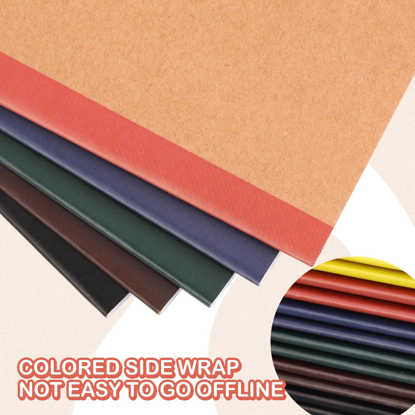 Sherr Paquete de 200 cuadernos de papel kraft A6 en blanco, sin forro, cuadernos de papel kraft a granel, cuadernos de bocetos para viajeros, suministros de oficina en casa, 4 x 5.5 pulgadas (tono
