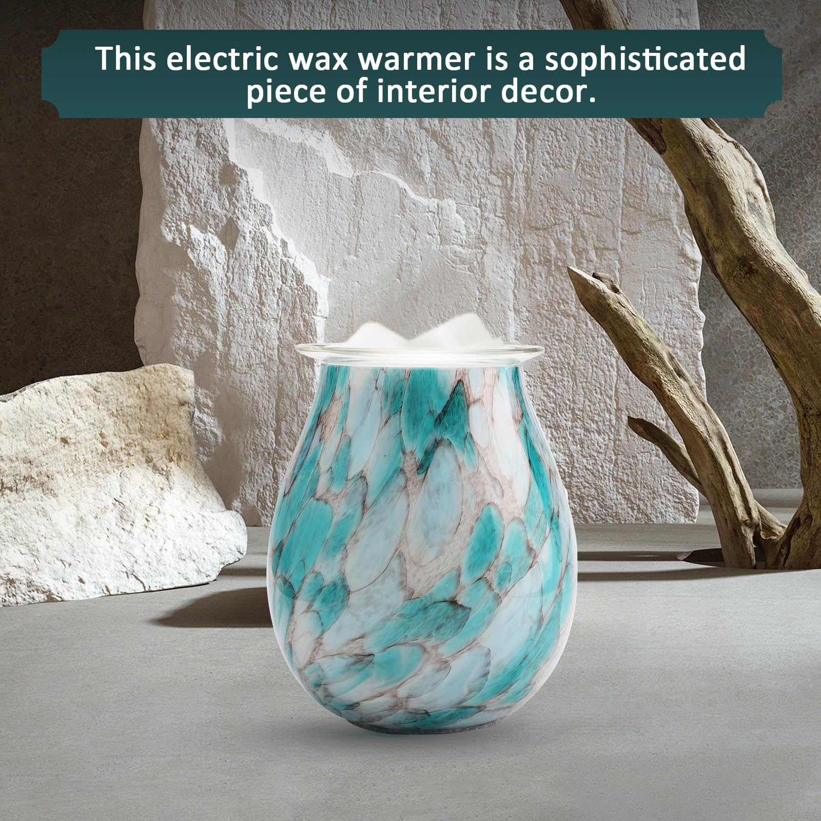 TNSLAND Quemador de cera Scentsy ahorro de energía eléctrica Tealight lámpara de aceite aromático para casa, oficina, dormitorio, regalos