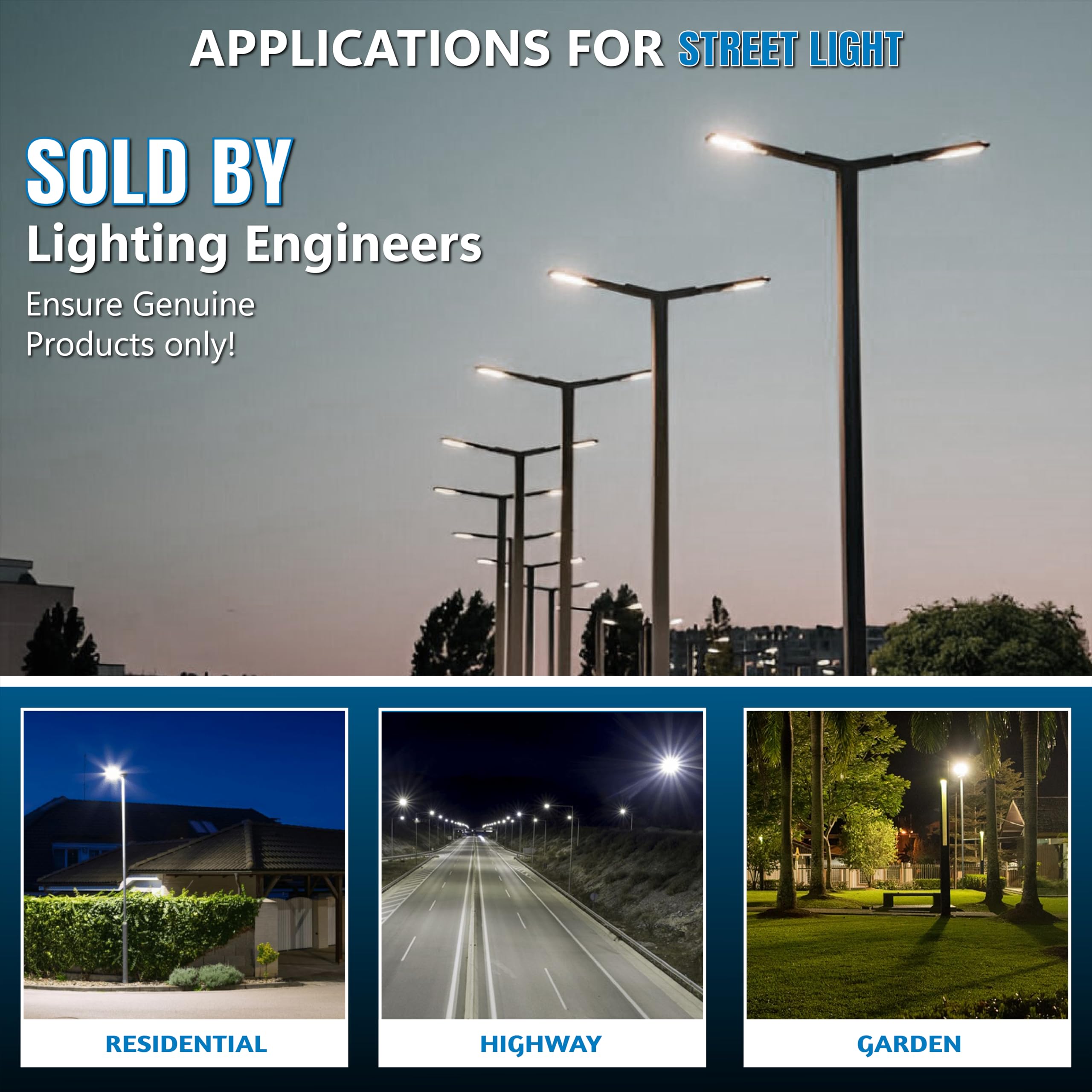 Forus LED Street Light - Waterproof & Bright -8