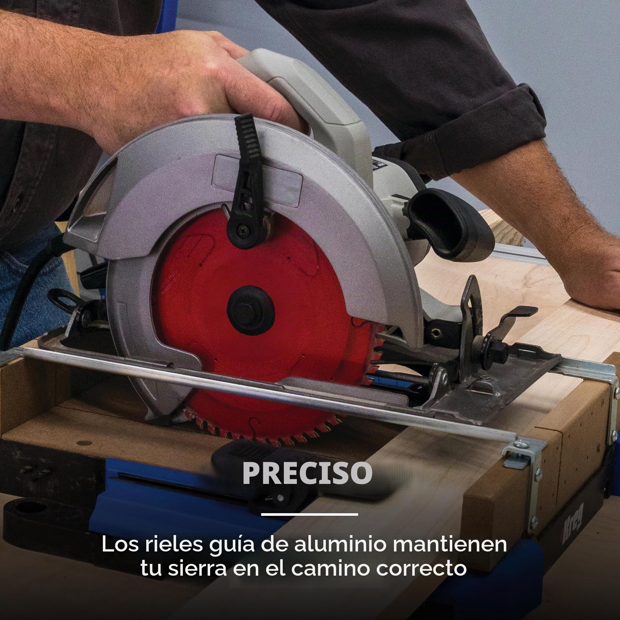 Kreg KMA4100 Estación de corte transversal - para resultados de sierra ingletadora - Guía de sierra circular variable - Estación de corte transversal portátil - Herramientas y accesorios de
