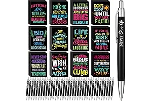 Yeaqee 72 Pack Motivational Pens and Notepads: The Ultimate Gift Set for Adults
