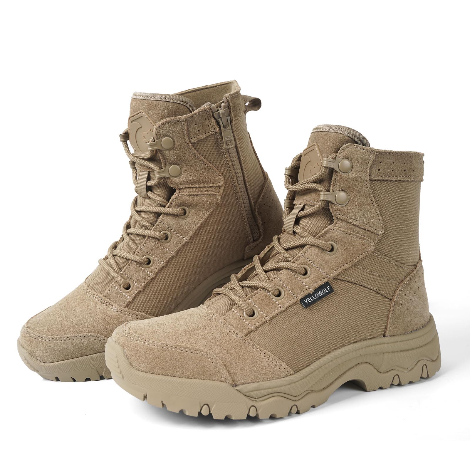 Women's 6 Inch Lightweight Tactical Combat Boots - Army Desert Boots