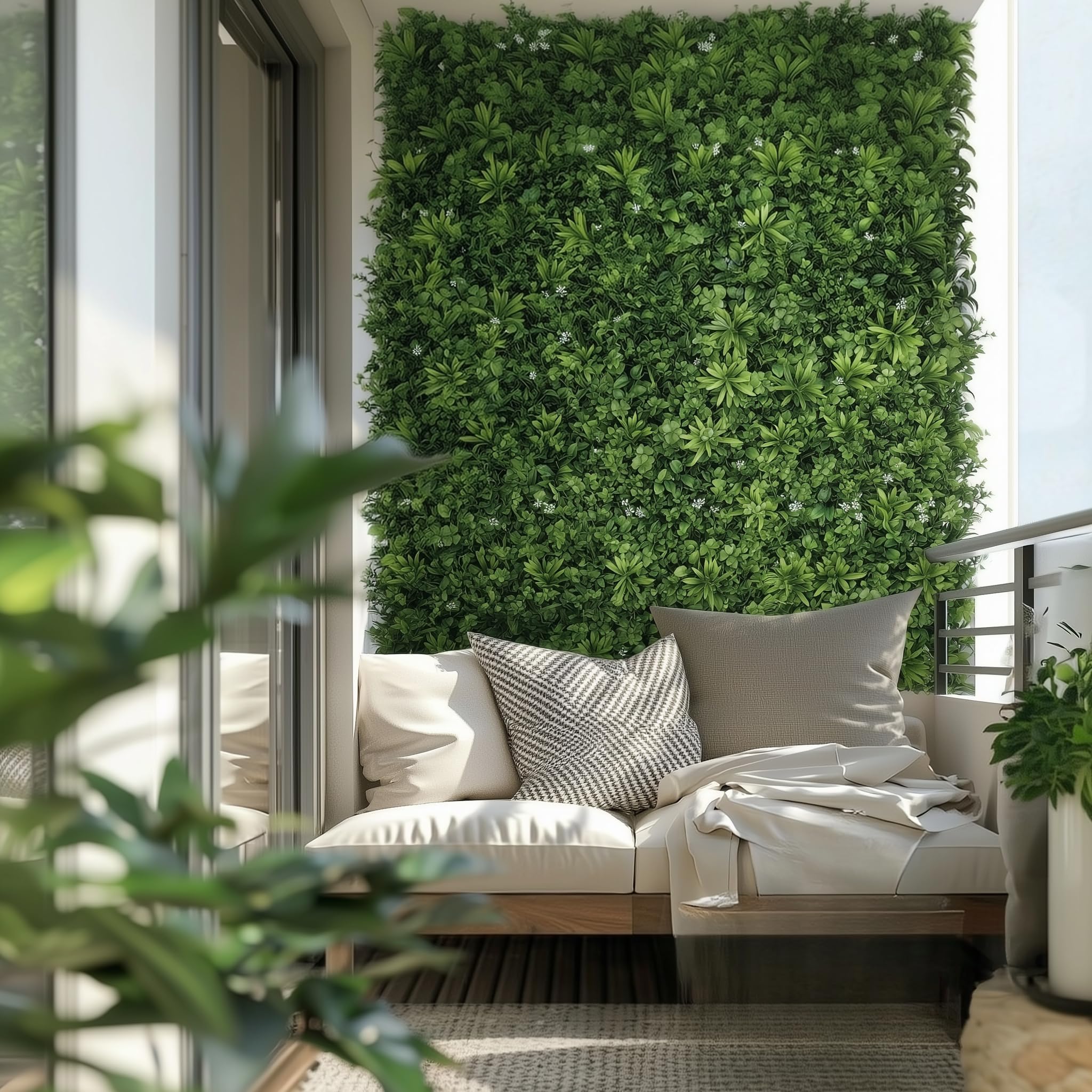 CATRAL NORTENE | Jardín Vertical Jazmin 100 X 100 CM NORTENE | Protección UV | Ideal para Exterior e Interior | Diseño Moderno