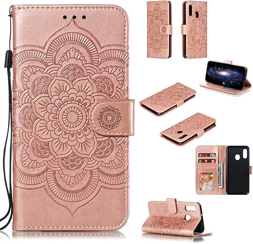 SWMGO Sollievo Disegno Flip Portafoglio SWMGO per Samsung Galaxy A20e Disegno SWMGO Sollievo Disegno Flip Portafoglio SWMGO per Samsung Galaxy A20e Disegno