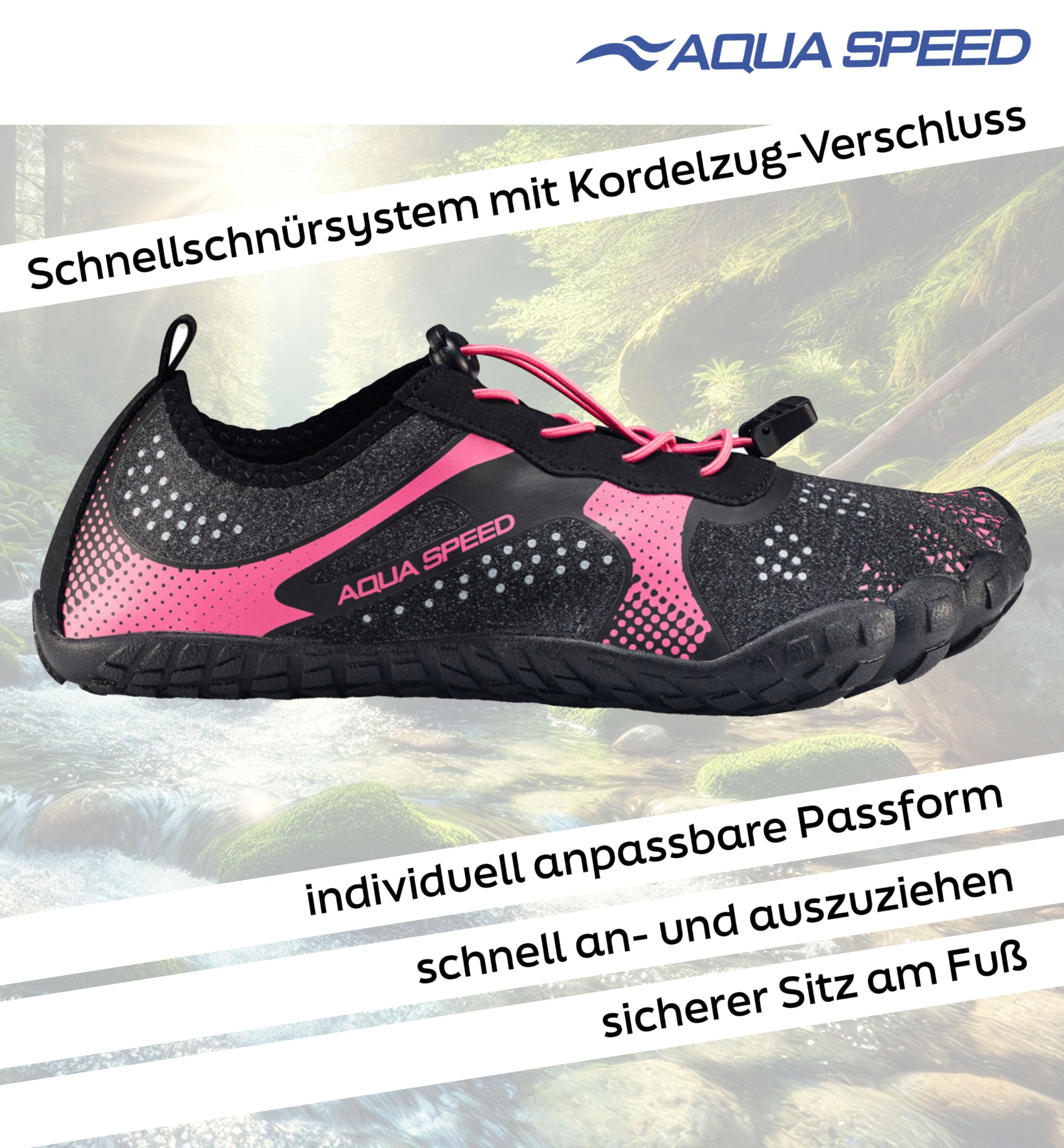Aqua Speed Nautilus modische Aqua Schuhe + Microfaserhandtuch | Herren | Damen | Jungen | Mädchen | Jugendliche | Profilsohle