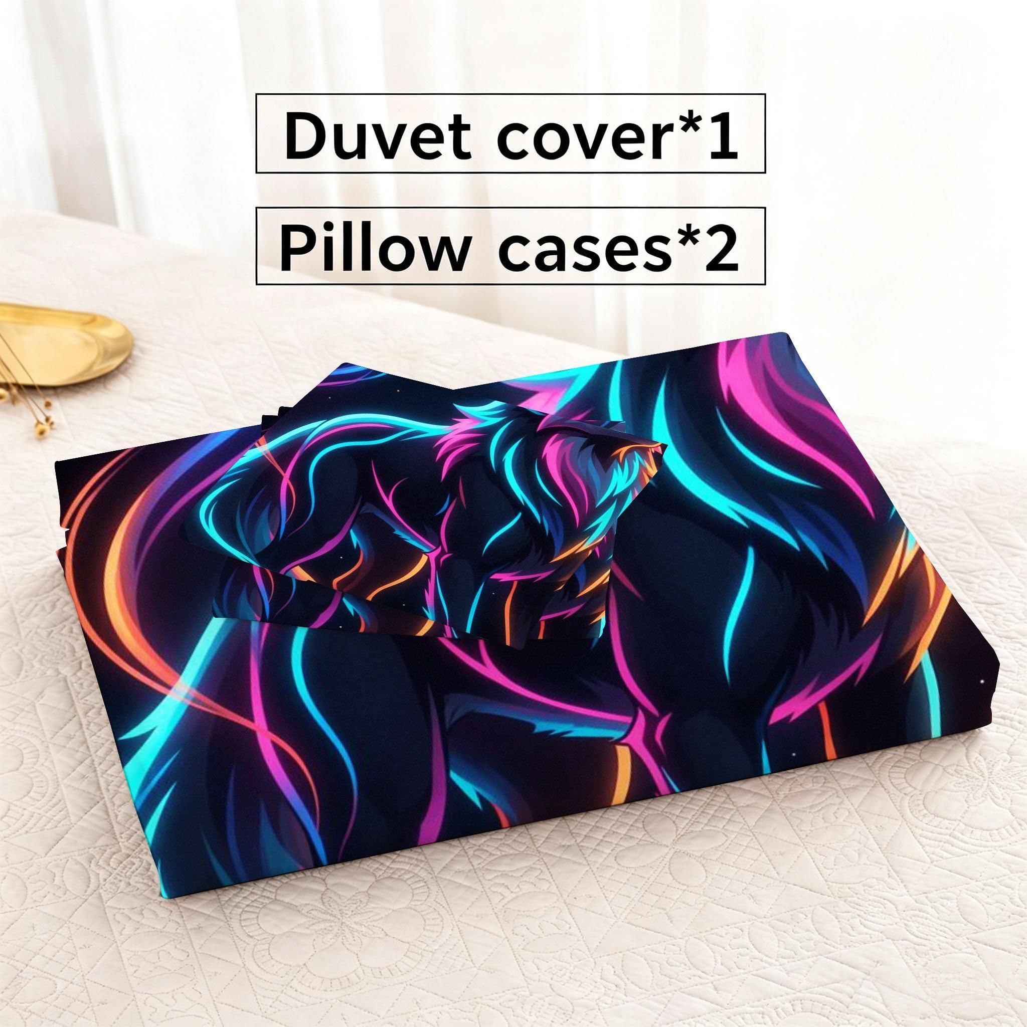 Funda Nórdica Cama 180, 240x260 cm Lobo Gris, AQ6948