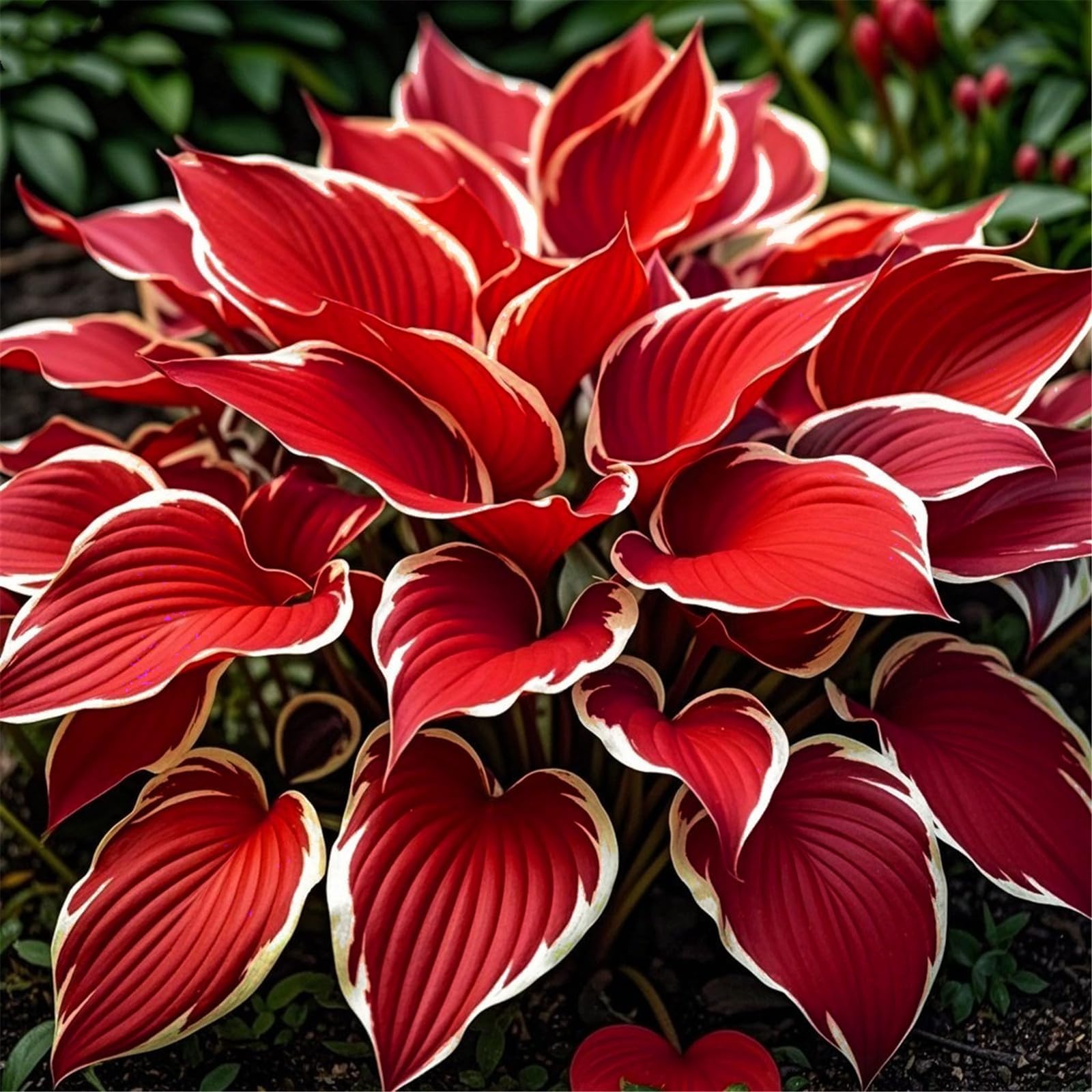 Brilliant Hosta Bulbs Mix for Planting Now UK/Strong Plants That Grow Well/Home Decoration/Professional Planting,Natural Organic/Rapid Growth Stunning Garden Displays.-6Bulbs-G