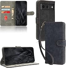 Flip Style Smartphone Case for Google Pixel 8, Wallet Style, Premium PU Leather, With Card Storage, Stand Feature, Shock-Resistant, Abrasion-Resistant, Full Protection, Slim, Magnetic Closure, Black